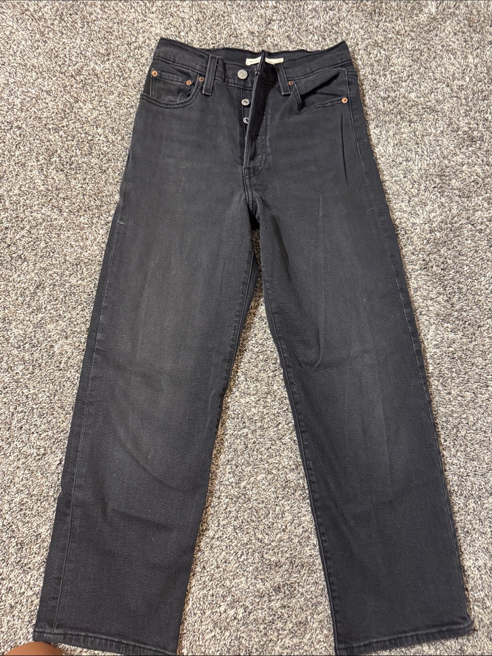 Levi's Women's Black Straight-Leg Jeans